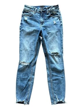 Silver Avery Skinny Jeans